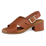 Carregue a imagem no visualizador da Galeria, Sandália de Couro Rio de Luz- 8102