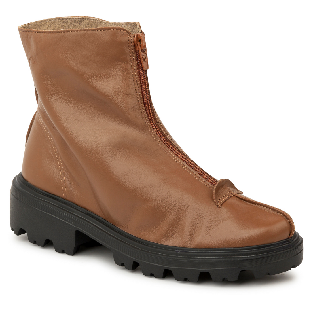 Bota Amy - Couro Conhaque