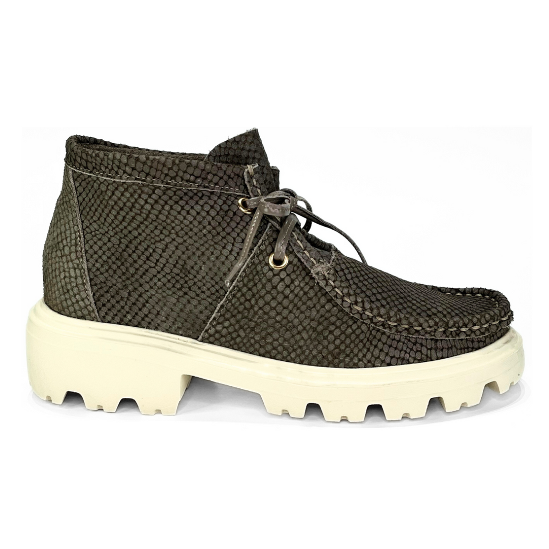 Bota Amy- Couro Revertido Castor