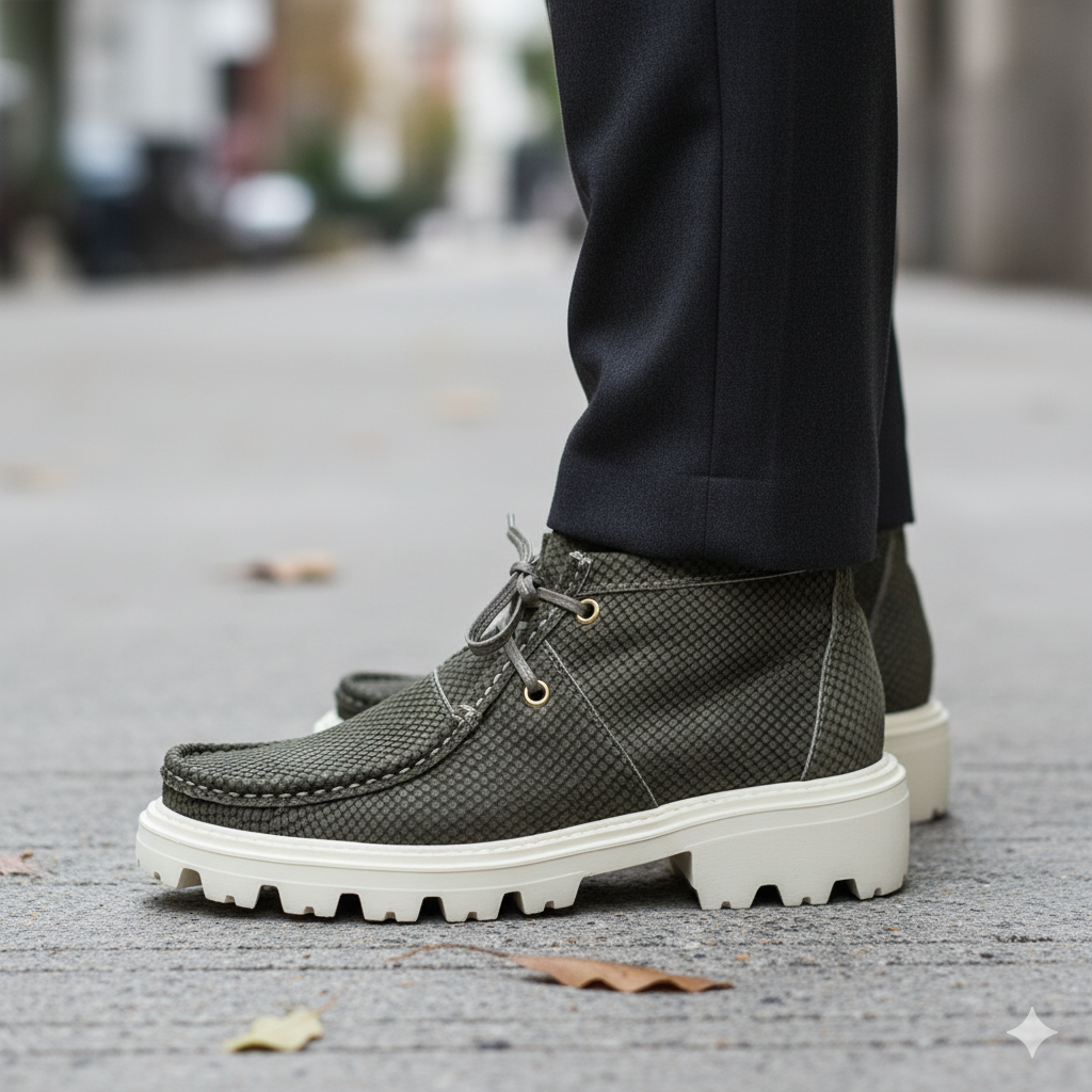 Bota Amy- Couro Revertido Castor