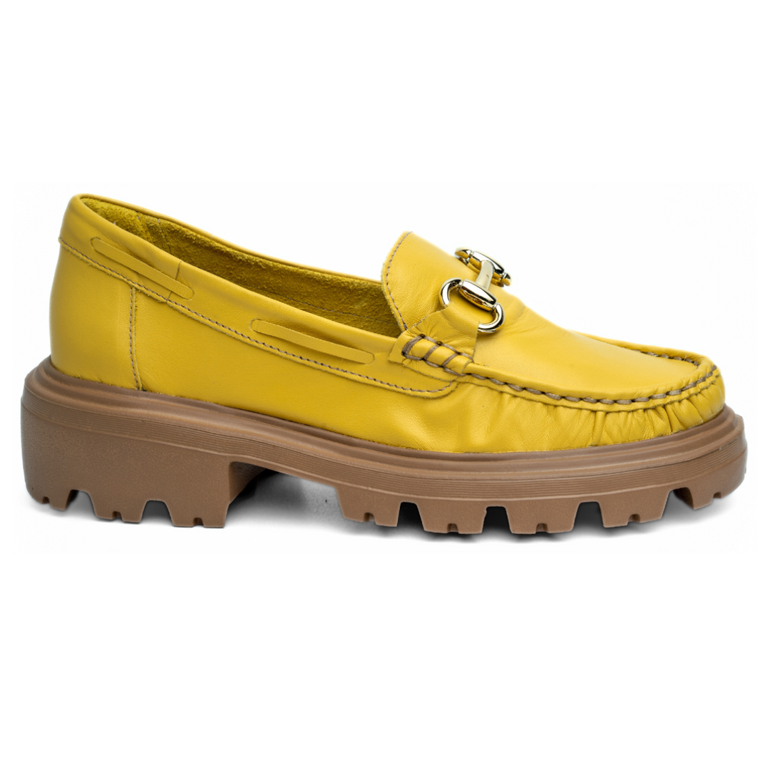 Mocassim Amy - Couro Damasco