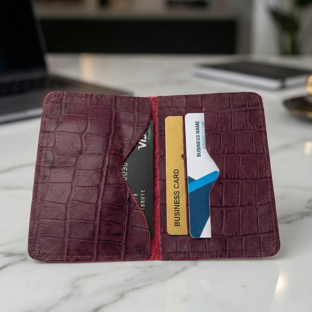 Porta-Cartão de Couro Rio de Luz