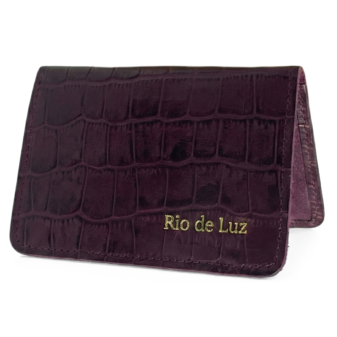 Porta-Cartão de Couro Rio de Luz