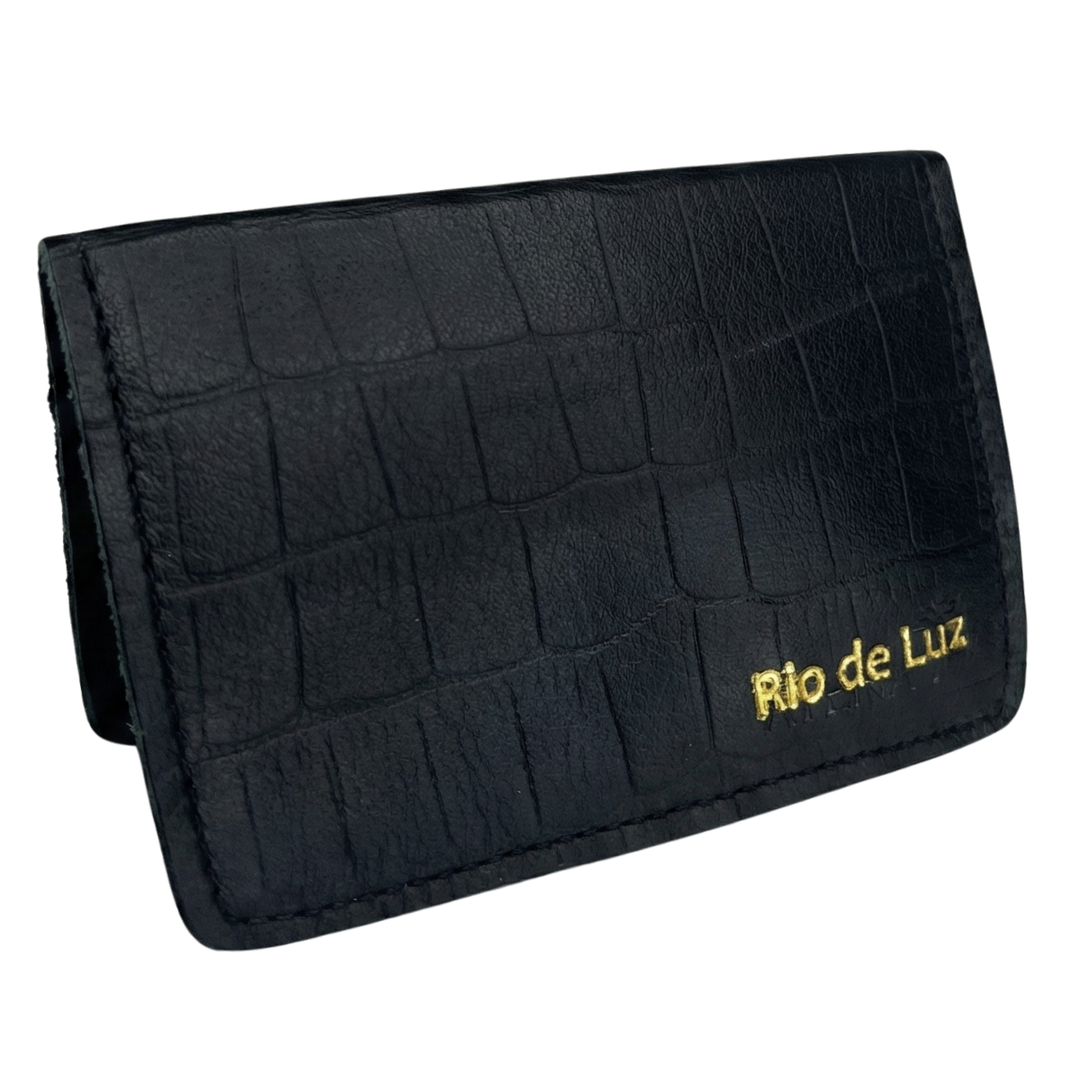 Porta-Cartão de Couro Rio de Luz