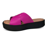 Carregue a imagem no visualizador da Galeria, Sandália FlatForm de Couro Rio de Luz - 1008
