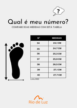 Carregue a imagem no visualizador da Galeria, Sandália de Couro Rio de Luz - 8109
