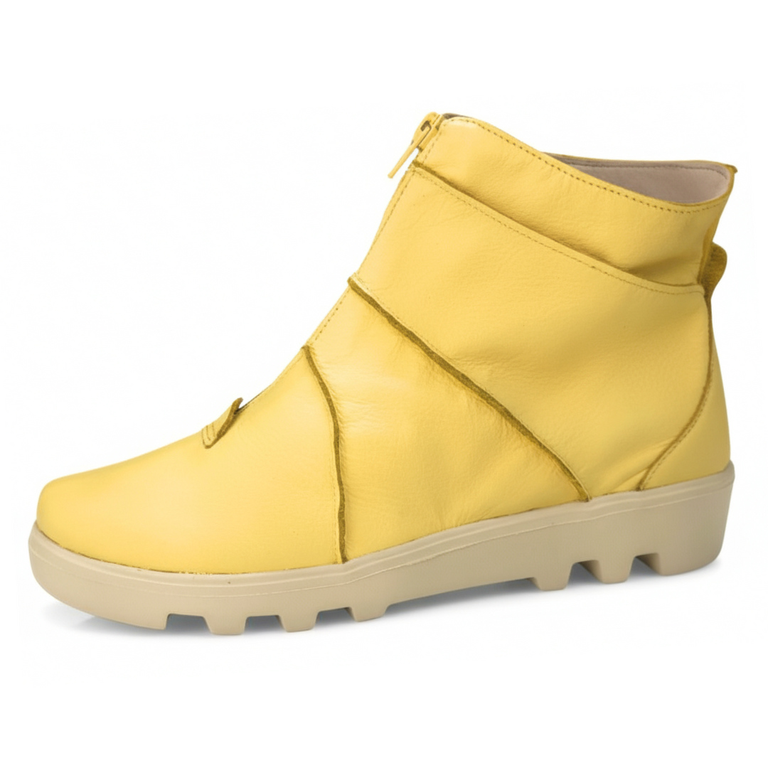 Bota New york - Couro Off manteiga