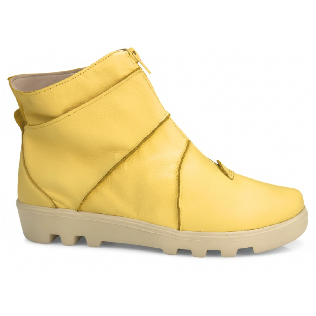 Bota New york - Couro Off manteiga