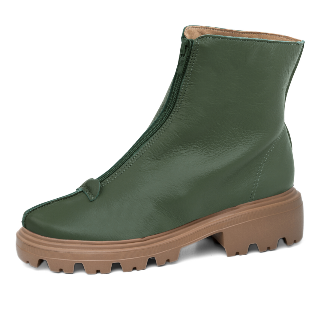 Bota Amy - Couro Oliva