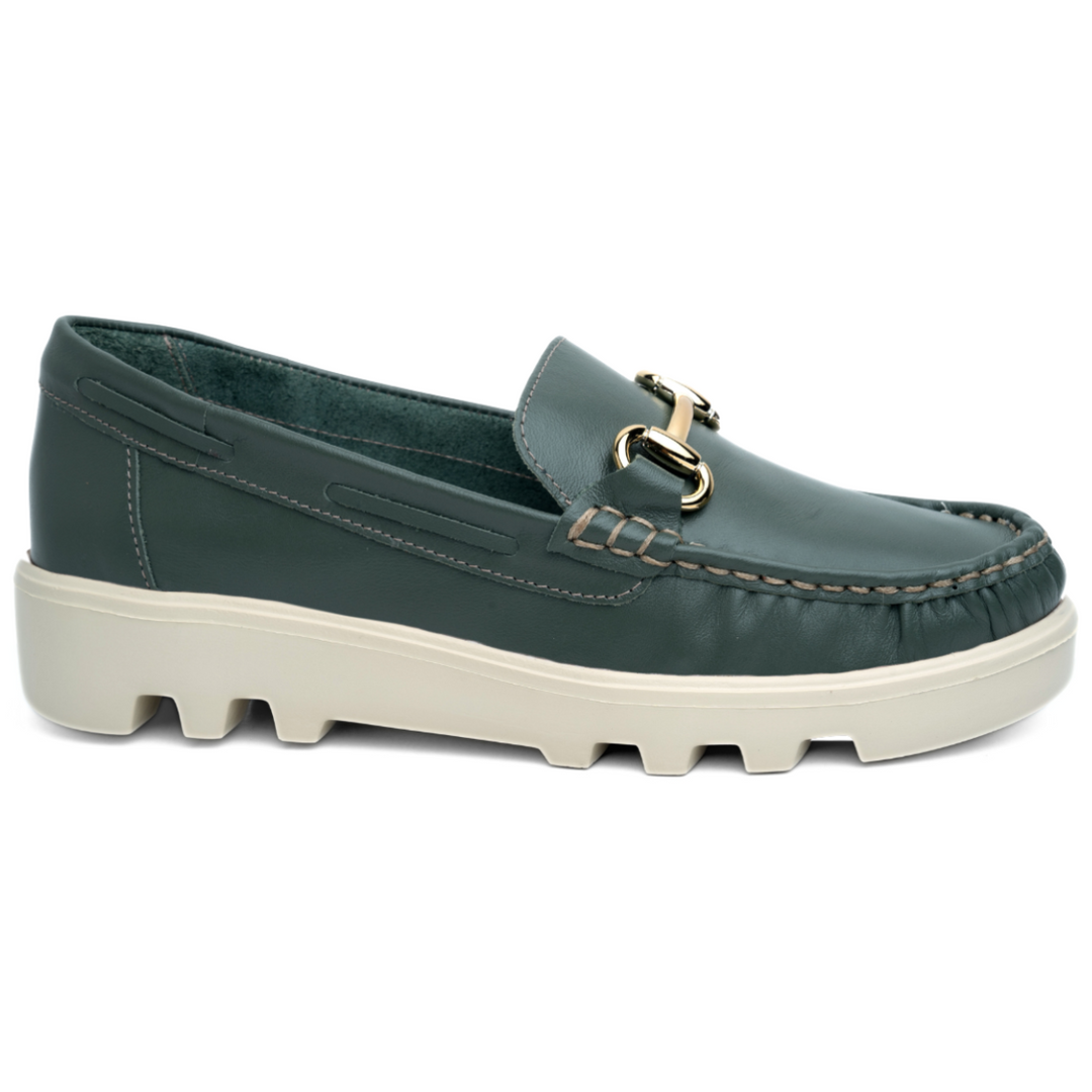 Mocassim New York - Couro Oliva