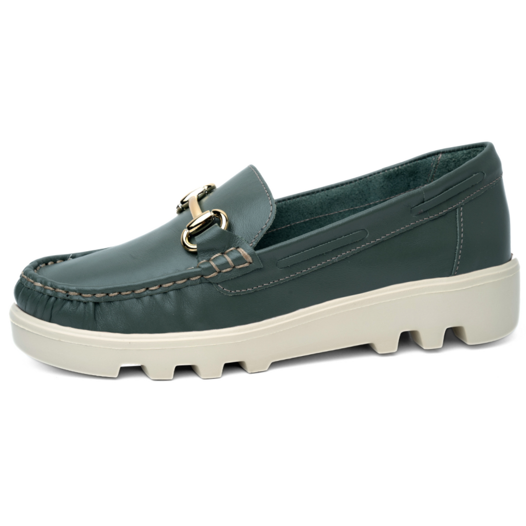 Mocassim New York - Couro Oliva