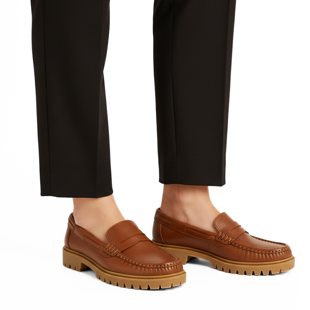 Mocassim de Couro Rio de Luz- 4502