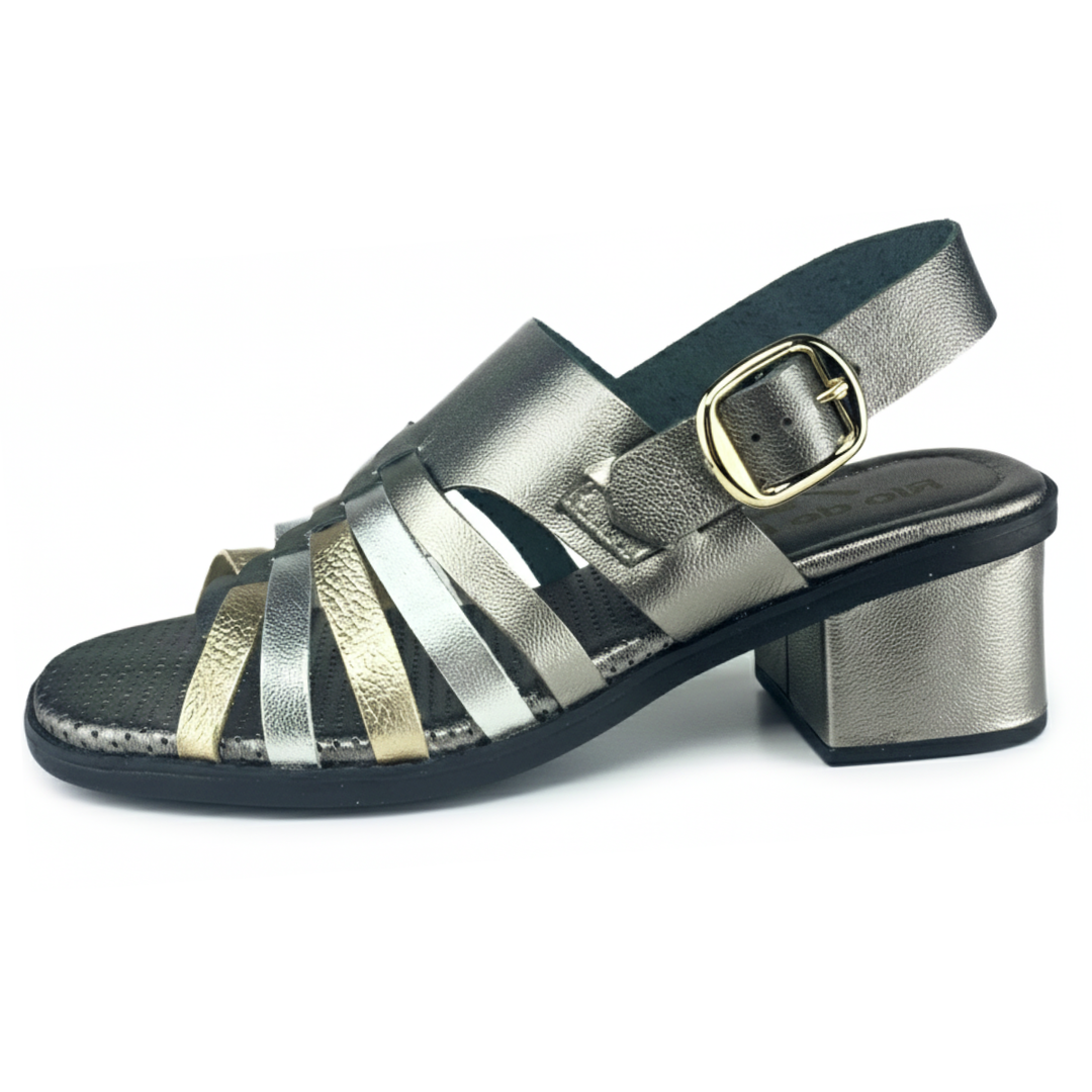 Sandália de Couro Rio de Luz - 8120