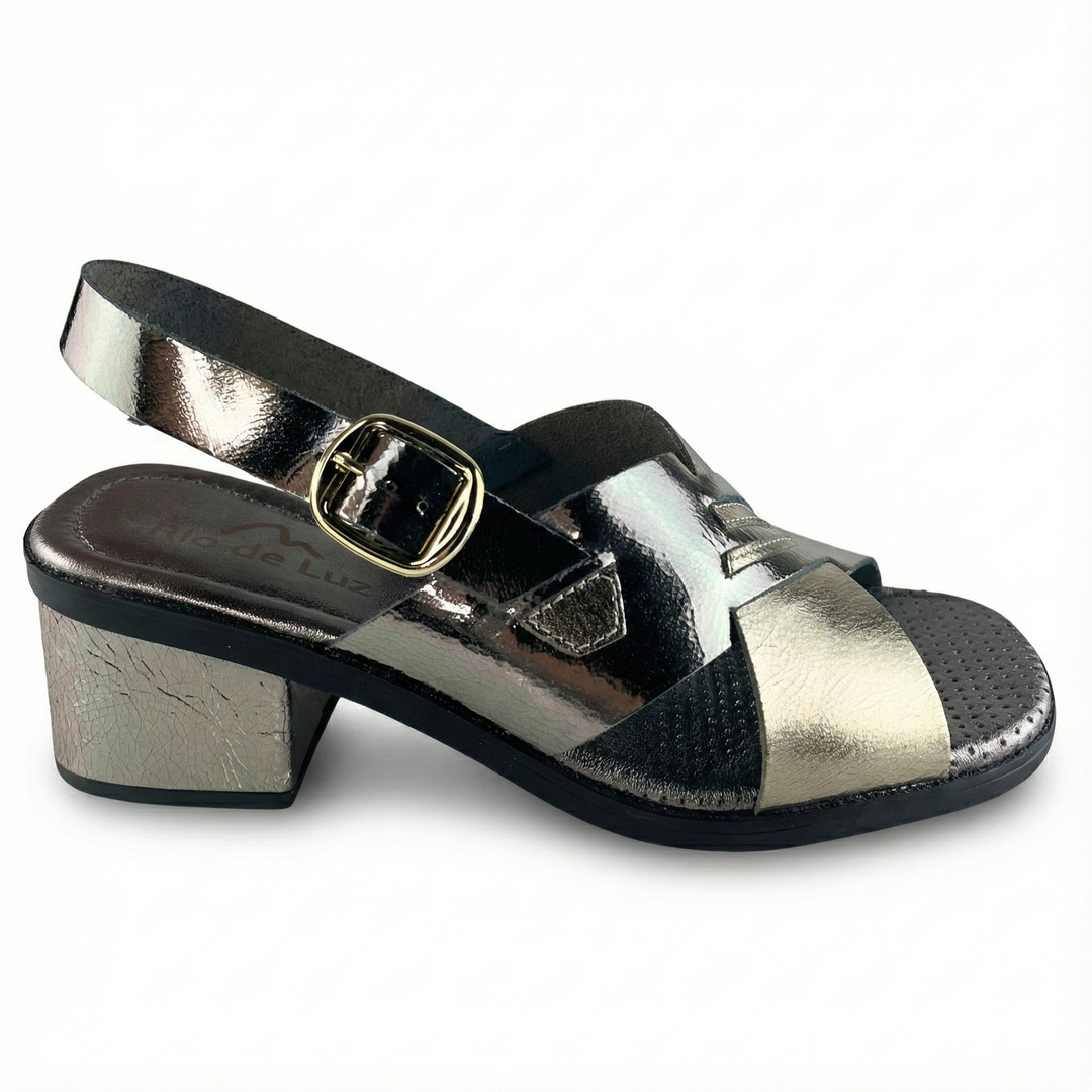 Sandália de Couro Rio de Luz - 8131