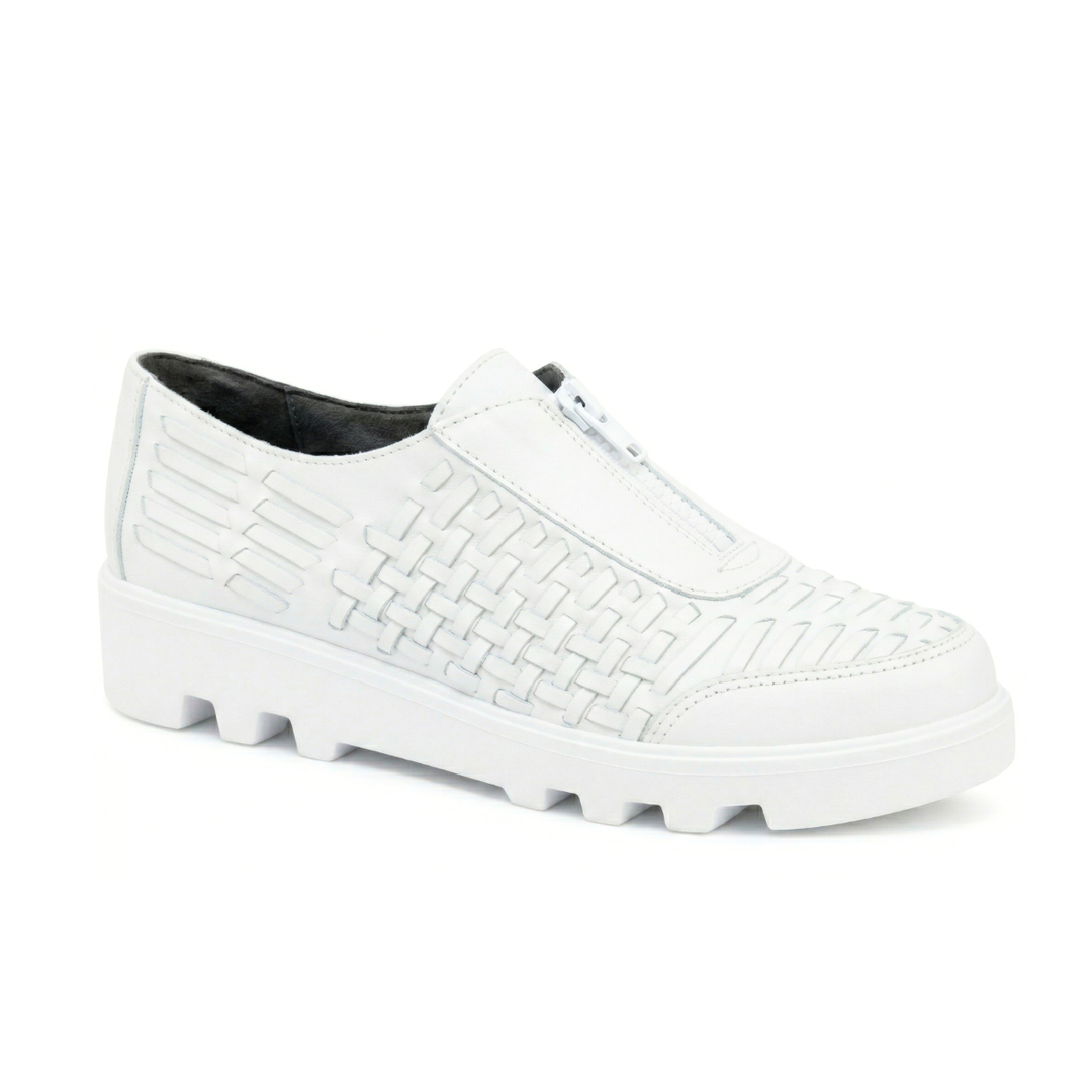 Tênis em Couro Legítimo Feminino Branco - Rio de Luz (934)